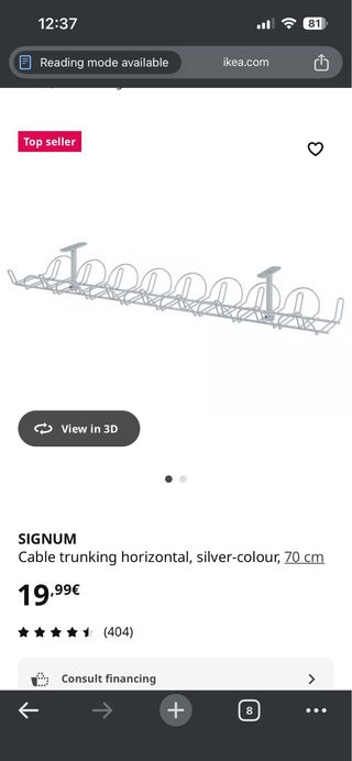 Organizador de cables IKEA