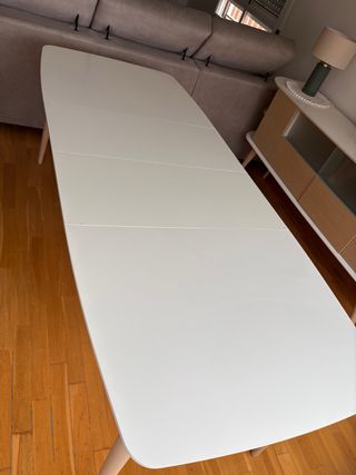 Mesa comedor extensible madera