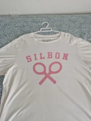 Camiseta SILBON Blanca Manga Corta
