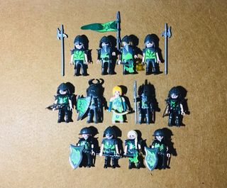Playmobil especial knights caballeros lobo verde