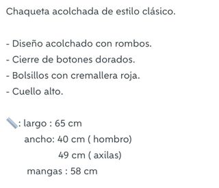 Chaqueta Barbour azul con detalles rojos