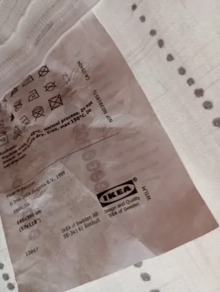 Cortinas de algodón beige