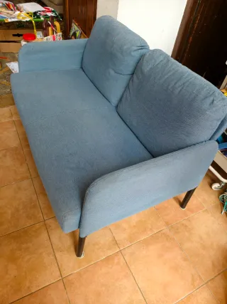 Sofá Glosad 2 plazas azul/gris ikea