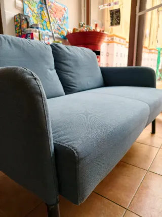 Sofá Glosad 2 plazas azul/gris ikea