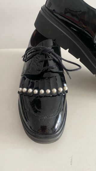 Zapatos Hispanitas charol negros mujer