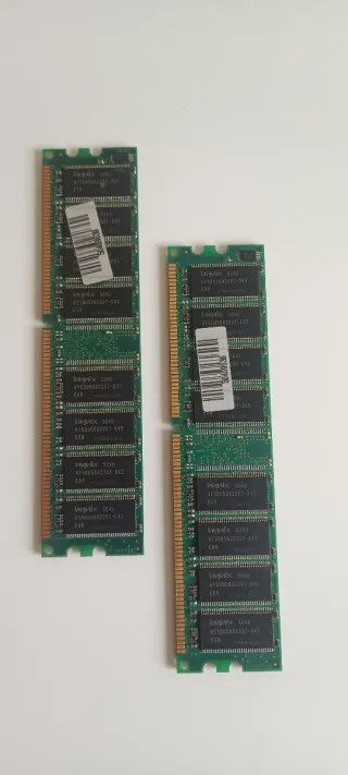 Kit 2x Kingston KVR400X64C3A/512MB RAM