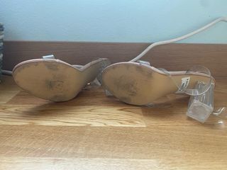 Tacones transparentes - beige