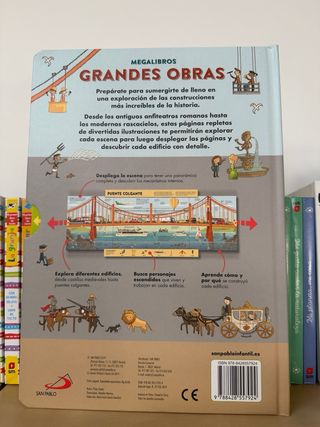 3-7 Libro infantil NUEVO Grandes obras. Interactiv