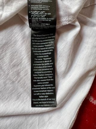 Camiseta Supreme ORIGINAL Blanca Talla S