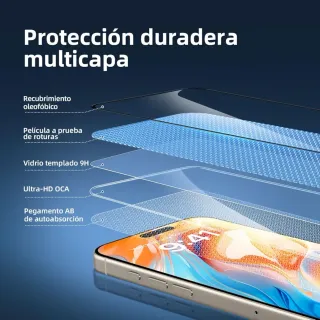 3 Protectores Pantalla iPhone 16 Pro Max 6,9"