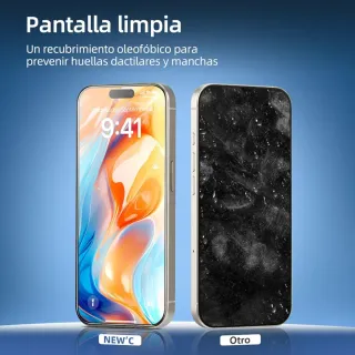 3 Protectores Pantalla iPhone 16 Pro Max 6,9"