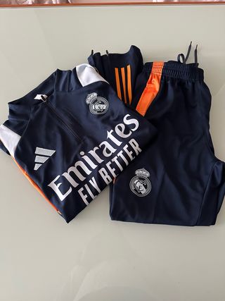 Chándal Real Madrid Adidas Azul/Naranja
