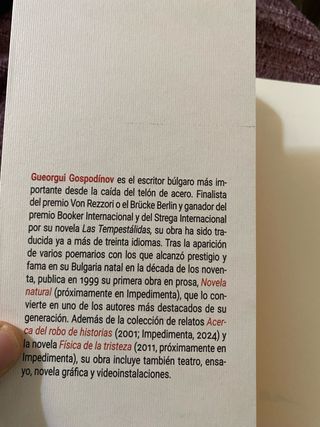 Gueorgui Gospodinov./ El jardinero y la muerte