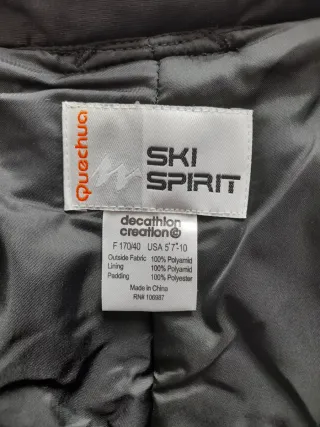 Pantalón esquí Quechua negro