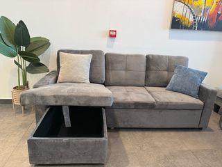 Sofá Cheslong convertible en cama