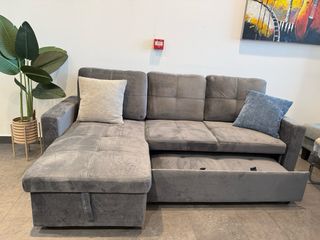 Sofá Cheslong convertible en cama