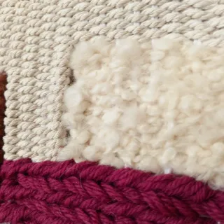 Arazzo quadrato lana tessuto a mano