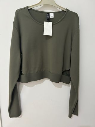 Sudadera Divided Verde Militar Talla S