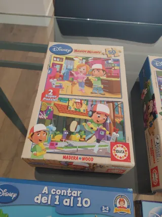 Lote 4 Puzzles Disney (Handy Manny, Mickey Mouse)
