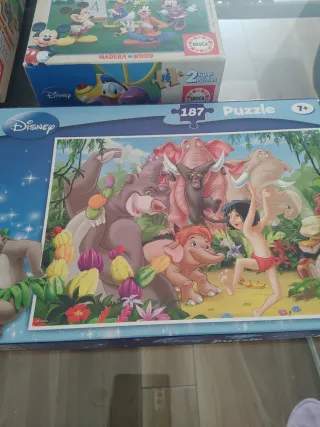 Lote 4 Puzzles Disney (Handy Manny, Mickey Mouse)