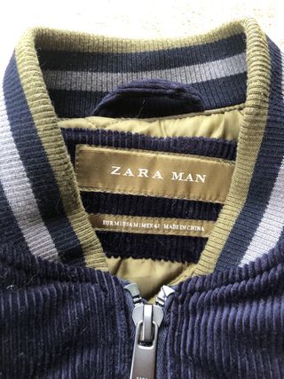 Chaqueta Zara Talla M Azul Marino