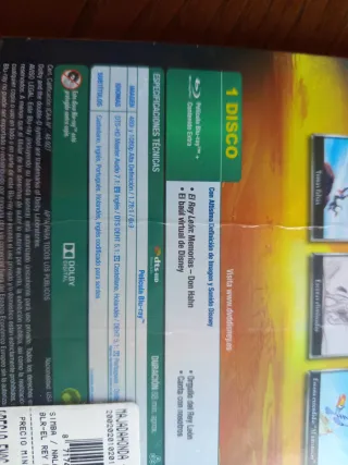 El Rey León Blu-ray Disney Clásicos Precintada