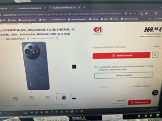 TCL 50 Pro NXTPAPER 5G Gris 512GB