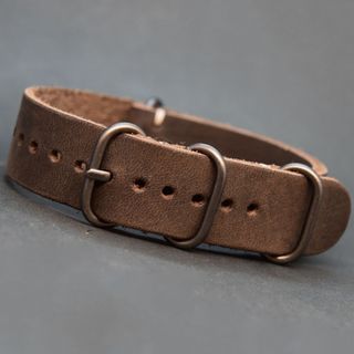 Correa de piel NATO hecha a mano. Panerai, Omega