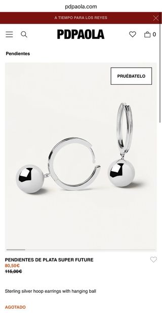 Pendientes PdPaola Plata 925