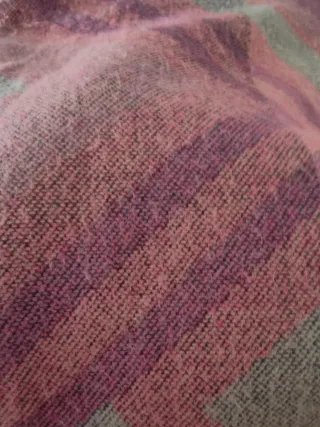 Bufanda reversible rosa y azul