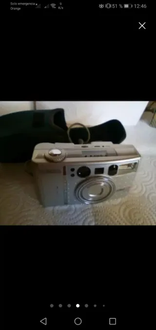 Cámara Samsung Analógica Plata