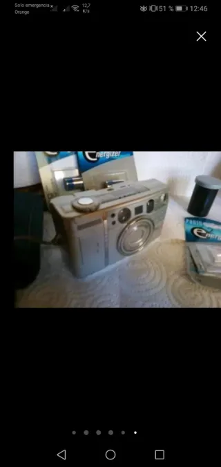 Cámara Samsung Analógica Plata