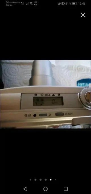 Cámara Samsung Analógica Plata