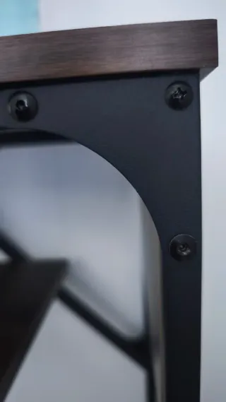 Consola de entrada marrón nogal