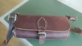 Bolso de cuero para bicicleta