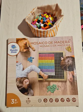 Juego Mosaico Madera Mundo Diver 370 Piezas