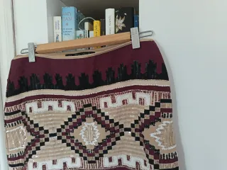 Minifalda Zara lentejuelas