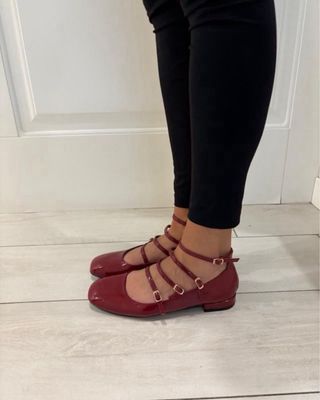 Ballerine rosse donna tg 38 nuova