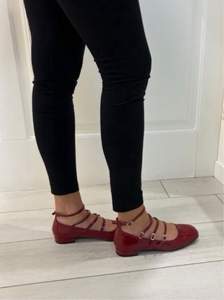 Ballerine rosse donna tg 38 nuova