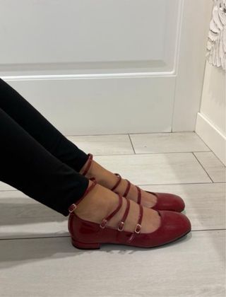 Ballerine rosse donna tg 38 nuova