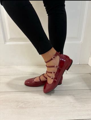Ballerine rosse donna tg 38 nuova