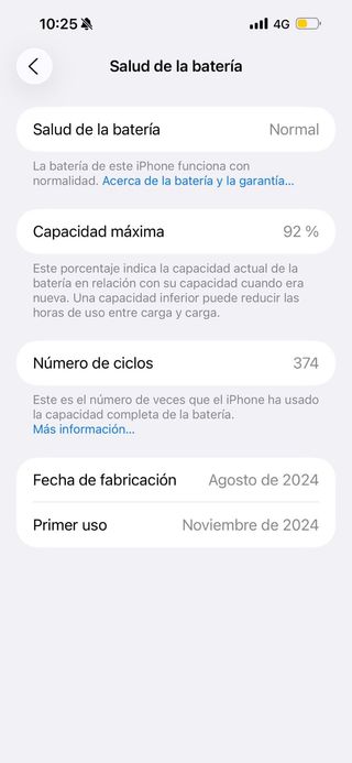 iPhone 16 Plus 128GB - Batería 92%