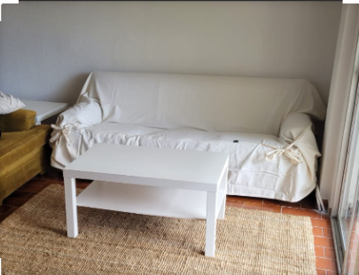 Funda Sofá Algodón Crudo 3 Plazas