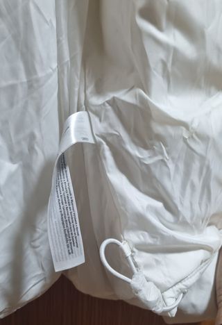 Abrigo plumas blanco con capucha