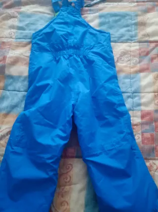 Peto de esquí para niño azul y verde