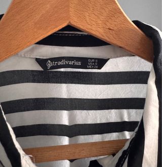 Camisa Rayas Blanco y Negro