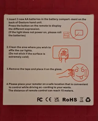 Luz LED Fun Gesture com controle sem marca