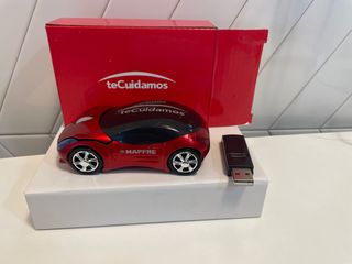 Ratón Inalámbrico Coche Rojo Mapfre