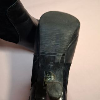 Botines tacón plataforma negros 9cm