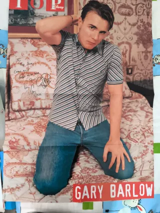 Póster Gary Barlow firmado